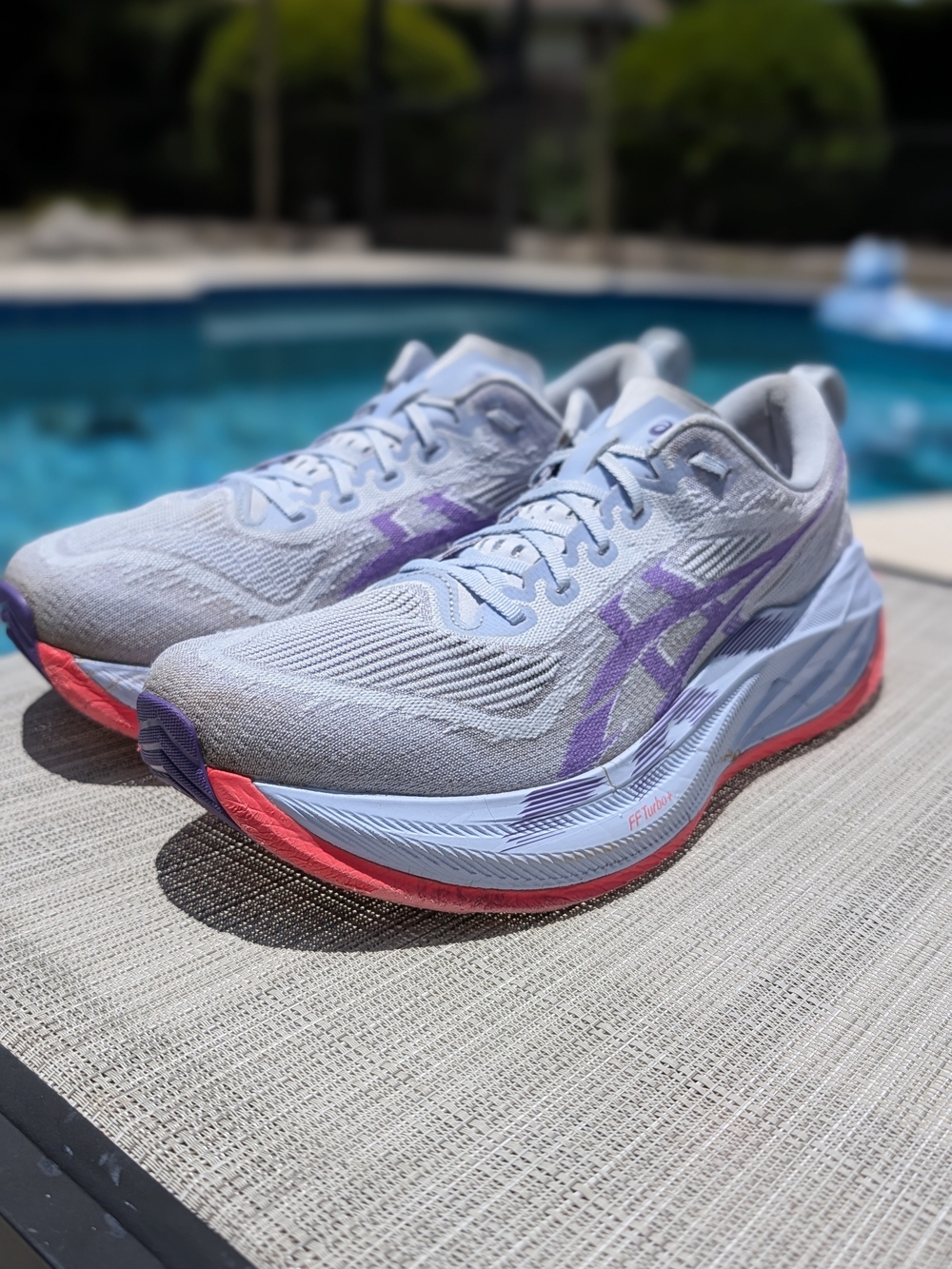 ASICS Superblast 2 Unisex Running Shoes Grey Purple 1013A142 Mens 11 Womens 12.5 - Picture 2 of 12